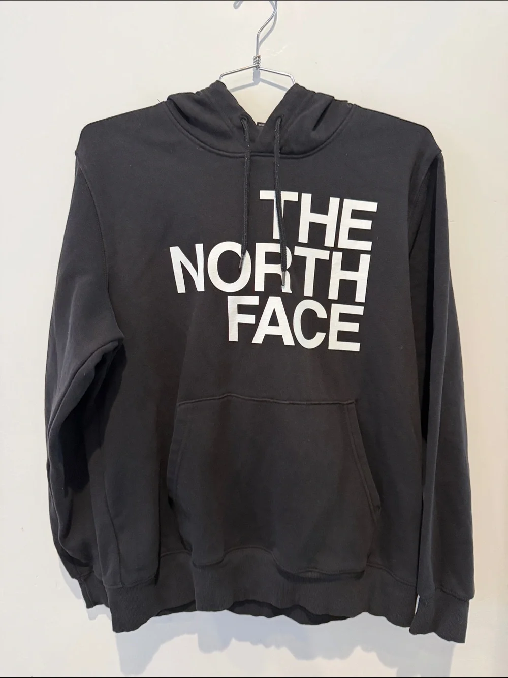 The North Face Hoodie Black White Logo Men’s Size Large